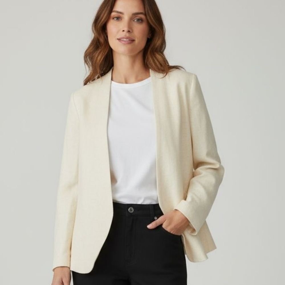 Bananna Republic Linen Blend Jacket sz 14